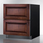 Summit Refrigeration + Cooling Summit 27" Wide 2-Drawer All-Refrigerator, ADA Compliant (Panels Not Included) / 4.83 cu.ft. Capacity, Panel-ready Drawer Front, Stainless Steel Drawers, Wide Temperature Range / SPR275OS2DPNRADA