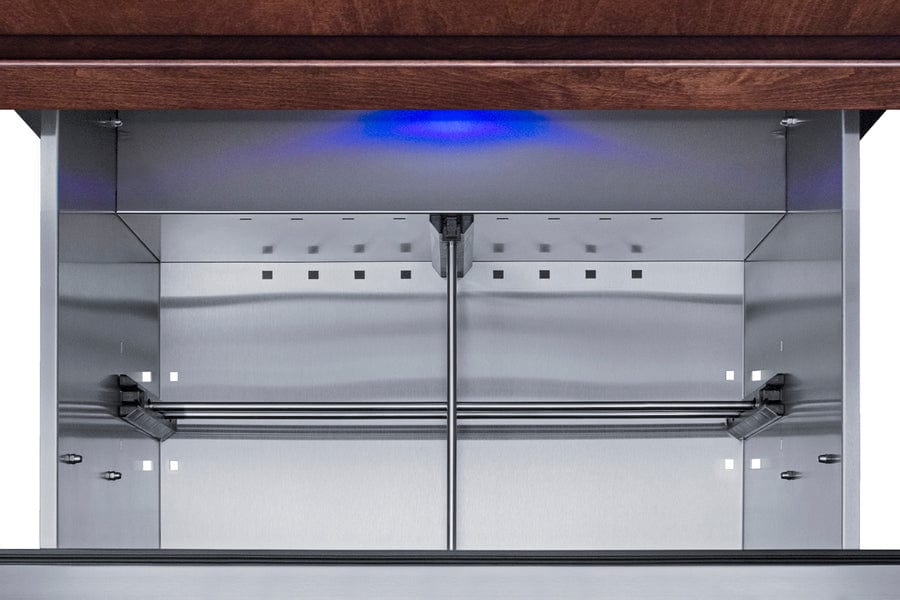 Summit Refrigeration + Cooling Summit 27" Wide 2-Drawer All-Refrigerator (Panels Not Included / 4.83 cu.ft. Capacity, Stainless Steel Drawers,  Panel-Ready Drawer Fronts, Wide Temperature Range, Professional Handles / SPR275OS2DPNR