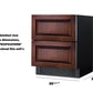 Summit Refrigeration + Cooling Summit 27" Wide 2-Drawer All-Refrigerator (Panels Not Included / 4.83 cu.ft. Capacity, Stainless Steel Drawers,  Panel-Ready Drawer Fronts, Wide Temperature Range, Professional Handles / SPR275OS2DPNR