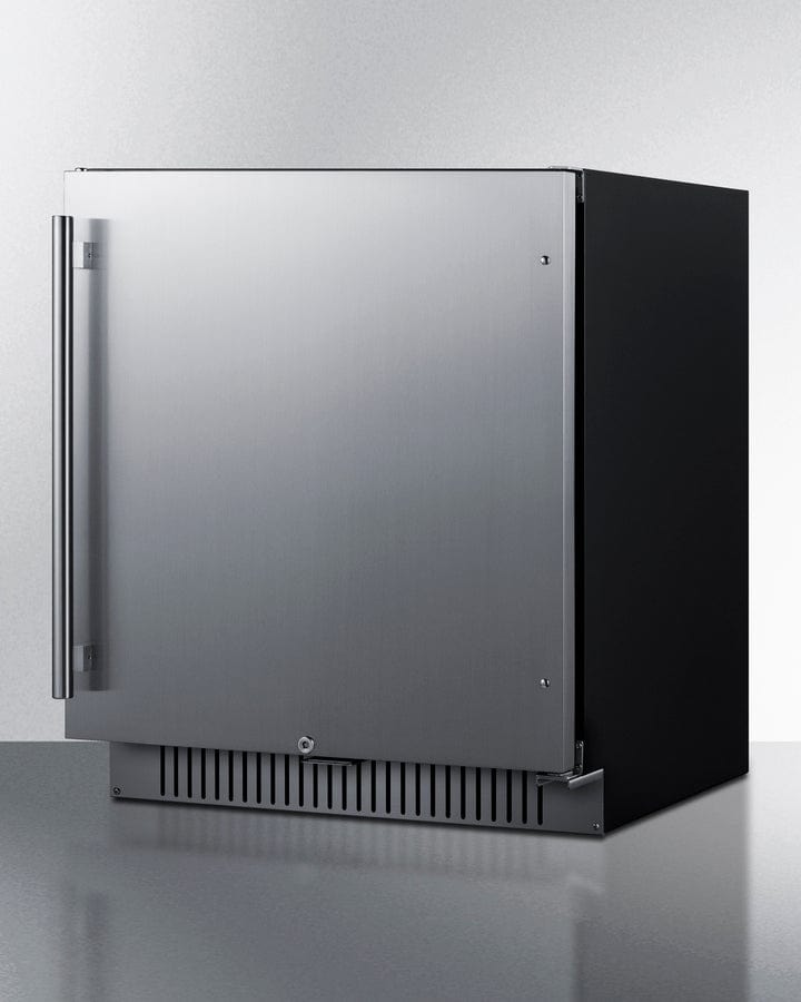 Summit Refrigeration + Cooling Summit 27&quot; Wide Built-In All-Refrigerator / 4.98 cu.ft. Capacity, ADA Compliant, Built-In Capable, Digital Control Panel, Factory Installed Lock, Stainless Steel Door / FF27BSSADA