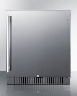 Summit Refrigeration + Cooling Summit 27" Wide Built-In All-Refrigerator / 4.98 cu.ft. Capacity, ADA Compliant, Built-In Capable, Digital Control Panel, Factory Installed Lock, Stainless Steel Door / FF27BSSADA