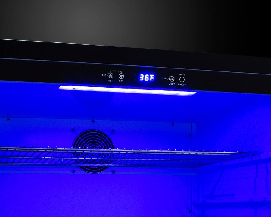 Summit Refrigeration + Cooling Summit 27&quot; Wide Built-In All-Refrigerator / 4.98 cu.ft. Capacity, ADA Compliant, Built-In Capable, Digital Control Panel, Factory Installed Lock, Stainless Steel Door / FF27BSSADA