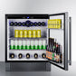Summit Refrigeration + Cooling Summit 27" Wide Built-In All-Refrigerator / 4.98 cu.ft. Capacity, Built-In Capable, Digital Control Panel, Factory Installed Lock, Stainless Steel Door, White Interior, Adjustable Shelving / FF27BSS