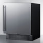 Summit Refrigeration + Cooling Summit 27" Wide Built-In All-Refrigerator / 4.98 cu.ft. Capacity, Built-In Capable, Digital Control Panel, Factory Installed Lock, Stainless Steel Door, White Interior, Adjustable Shelving / FF27BSS