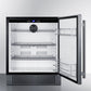 Summit Refrigeration + Cooling Summit 27" Wide Built-In All-Refrigerator / 4.98 cu.ft. Capacity, Built-In Capable, Digital Control Panel, Factory Installed Lock, Stainless Steel Door, White Interior, Adjustable Shelving / FF27BSS