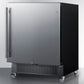 Summit Refrigeration + Cooling Summit 27” Wide Mobile All-Refrigerator / 4.98 cu.ft. Capacity, Built-In Capable, Digital Control Panel, Factory Installed Lock, Stainless Steel Door, White Interior, Adjustable Shelving / FF27BSSCAS