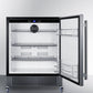 Summit Refrigeration + Cooling Summit 27” Wide Mobile All-Refrigerator / 4.98 cu.ft. Capacity, Built-In Capable, Digital Control Panel, Factory Installed Lock, Stainless Steel Door, White Interior, Adjustable Shelving / FF27BSSCAS