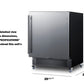 Summit Refrigeration + Cooling Summit 27” Wide Mobile All-Refrigerator / 4.98 cu.ft. Capacity, Built-In Capable, Digital Control Panel, Factory Installed Lock, Stainless Steel Door, White Interior, Adjustable Shelving / FF27BSSCAS