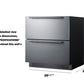 Summit Refrigeration + Cooling Summit 30" Wide 2-Drawer All-Refrigerator, ADA Compliant / 5.42 cu.ft. Capacity, Panel-ready Drawer Front, Stainless Steel Drawers, Professional Handles / SPR3032DADA