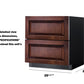 Summit Refrigeration + Cooling Summit 30" Wide 2-Drawer All-Refrigerator, ADA Compliant (Panels Not Included) / 5.42 cu.ft. Capacity, Panel-ready Drawer Fronts, Stainless Steel Drawers, Professional Handles / SPR3032DPNRADA