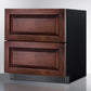 Summit Refrigeration + Cooling Summit 30" Wide 2-Drawer All-Refrigerator, ADA Compliant (Panels Not Included) / 5.42 cu.ft. Capacity, Panel-ready Drawer Fronts, Stainless Steel Drawers, Professional Handles / SPR3032DPNRADA
