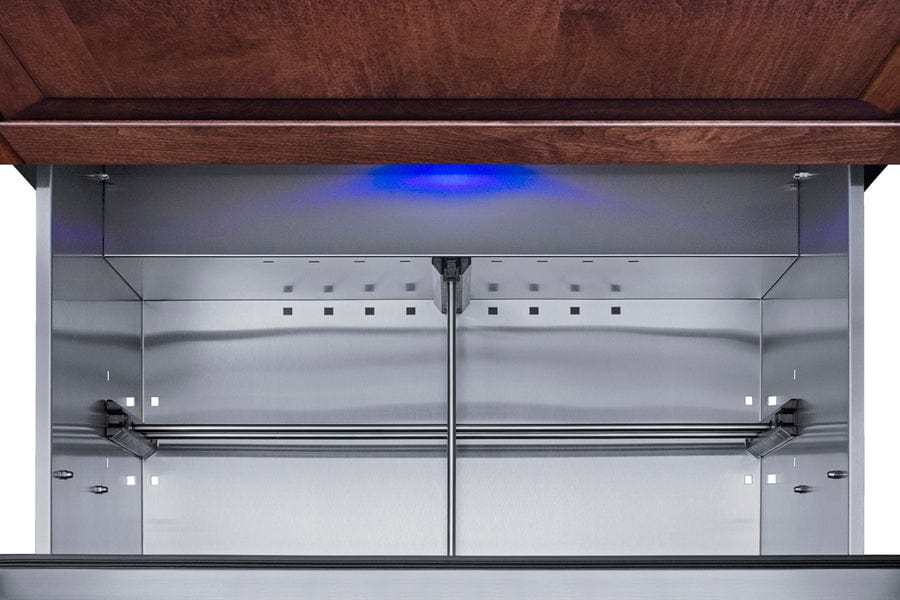 Summit Refrigeration + Cooling Summit 30" Wide 2-Drawer All-Refrigerator (Panels Not Included) / 5.42 cu.ft. Capacity, Stainless Steel Drawers,  Panel-Ready Drawer Fronts, Professional Handles, Frost-free / SPR3032DPNR