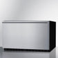 Summit Refrigeration + Cooling Summit 30" Wide Built-In Outdoor Drawer Refrigerator / 2.5 cu.ft. Capacity, Panel-ready Drawer Front, 304 Grade Stainless Steel Drawer, Digital Thermostat, LED Lighting / SDR301OS