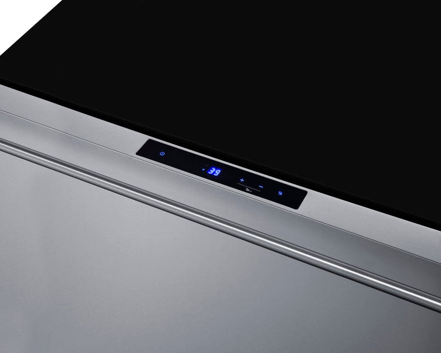 Summit Refrigeration + Cooling Summit 30" Wide Built-In Outdoor Drawer Refrigerator / 2.5 cu.ft. Capacity, Panel-ready Drawer Front, 304 Grade Stainless Steel Drawer, Digital Thermostat, LED Lighting / SDR301OS