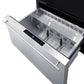 Summit Refrigeration + Cooling Summit 30" Wide Built-In Outdoor Drawer Refrigerator / 2.5 cu.ft. Capacity, Panel-ready Drawer Front, 304 Grade Stainless Steel Drawer, Digital Thermostat, LED Lighting / SDR301OS
