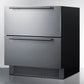 Summit Refrigeration + Cooling Summit 30" Wide Built-In Undercounter ADA Height 2-Drawer Outdoor All-Refrigerator / SPR3032D
