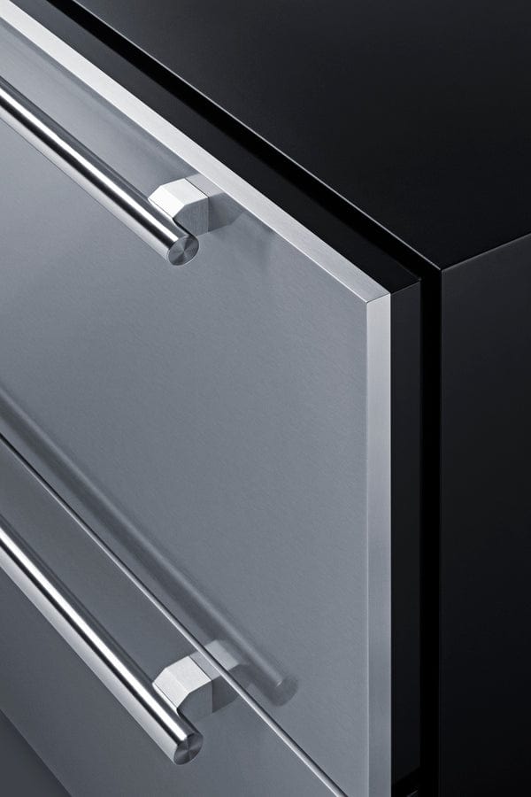 Summit Refrigeration + Cooling Summit 36" Wide Outdoor 2-Drawer All-Refrigerator / 7.15 cu.ft. Capacity, Panel-Ready Drawer Fronts, Stainless Steel Drawers, Digital Thermostat, Frost-Free Operation, Drawer Dividers / SPR36DROS