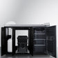 Summit Refrigeration + Cooling Summit 58" Wide Portable Outdoor Kitchenette / Factory-Installed Lock, Sink and Faucet, Slide-Out Waste Bins, Removable Cutlery Bin, Removable Cutting Board Surface, Right Hinge / CARTOS54LS