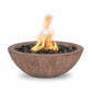 The Outdoor Plus Fire Features Oak (-OAK) / Match Lit Ignition / Natural Gas The Outdoor Plus 27” Sedona GFRC Wood Grain Concrete Round Fire Bowl / OPT-27RWGFO