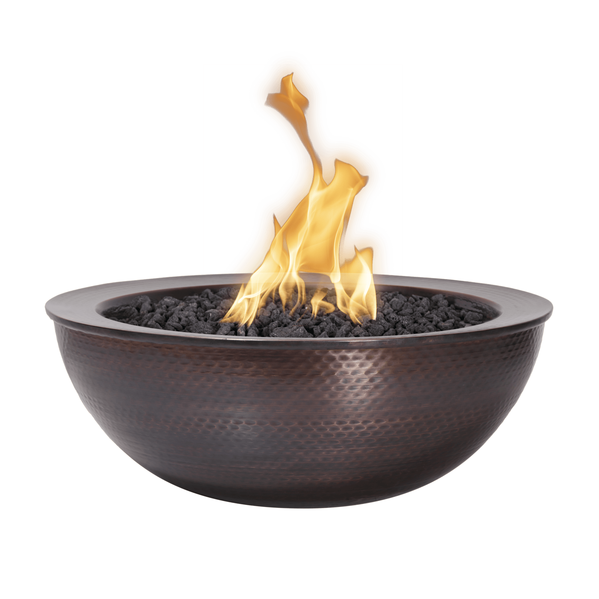 The Outdoor Plus Fire Features The Outdoor Plus 27” Sedona Hammered Copper Round Fire Bowl / OPT-27RCPRFO
