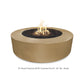 The Outdoor Plus Fire Features The Outdoor Plus 46", 54", 72" Round Florence GFRC Concrete Fire Pit - 20" Tall / OPT-FL4620, OPT-FL54, OPT-FL72