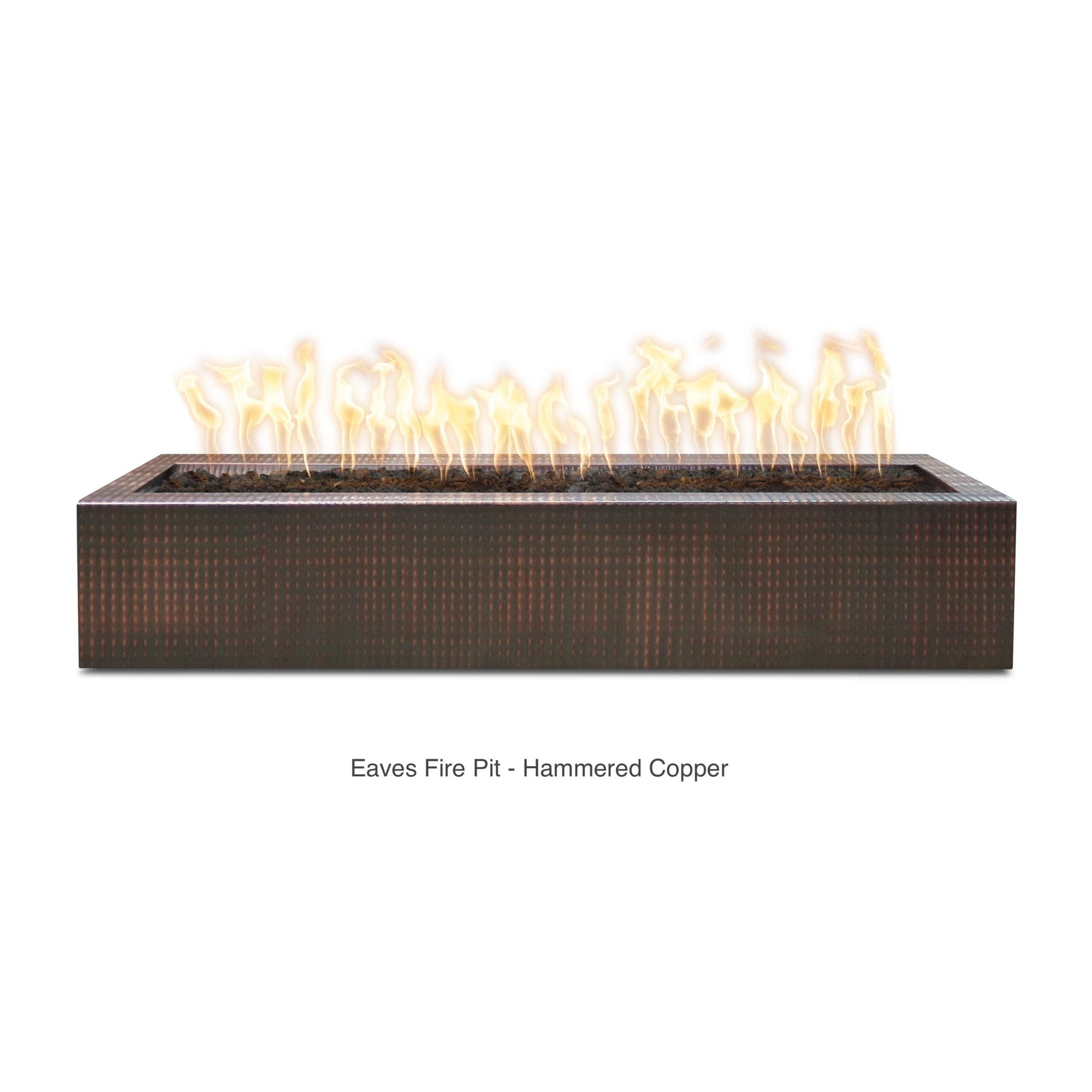 The Outdoor Plus Fire Features The Outdoor Plus 48", 60", 72" Rectangular Eaves Fire Pit - Metal Collection / OPT-LBTCPRxx, OPT-LBTCSxx, OPT-LBTSSxx, OPT-LBTPCxx