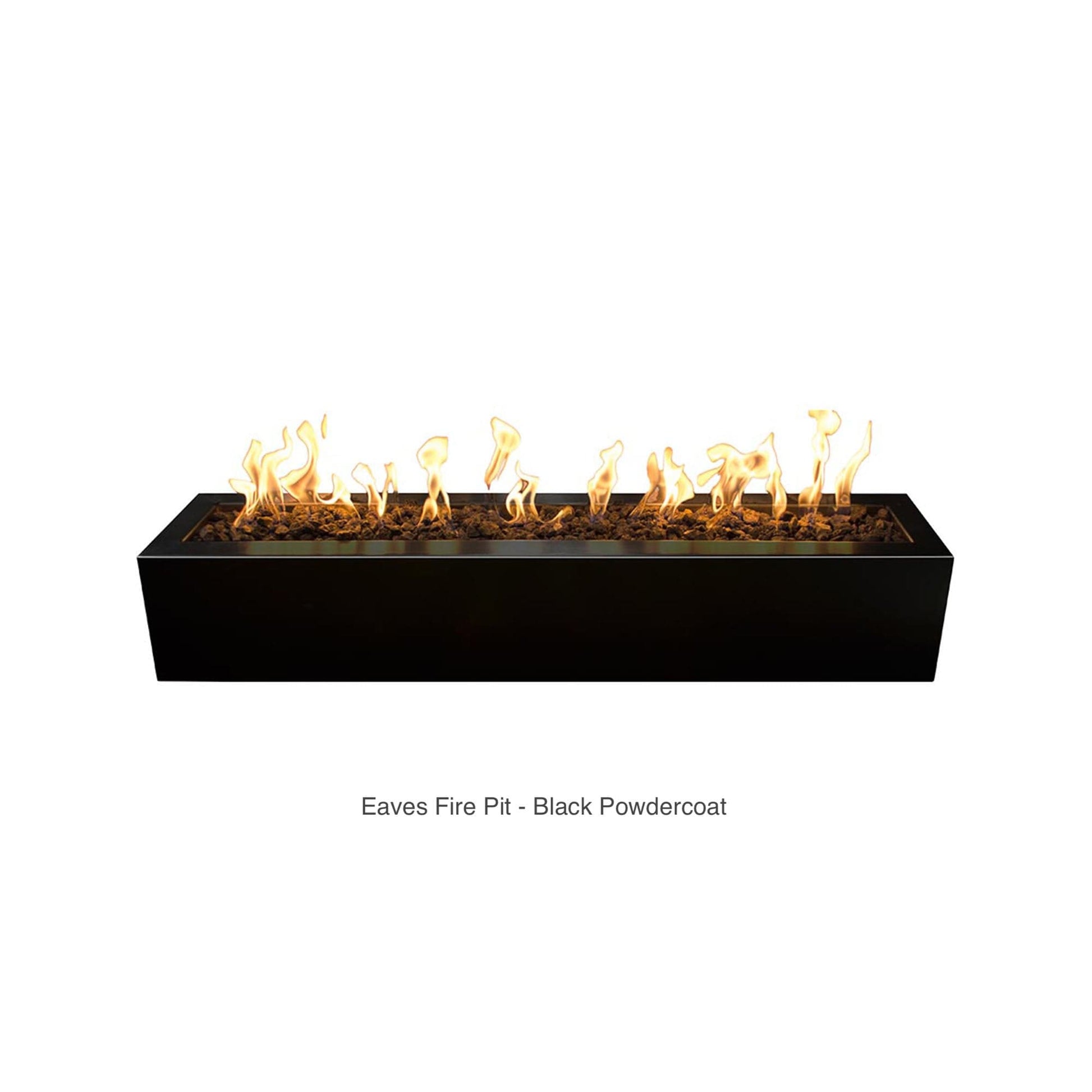 The Outdoor Plus Fire Features The Outdoor Plus 48", 60", 72" Rectangular Eaves Fire Pit - Metal Collection / OPT-LBTCPRxx, OPT-LBTCSxx, OPT-LBTSSxx, OPT-LBTPCxx