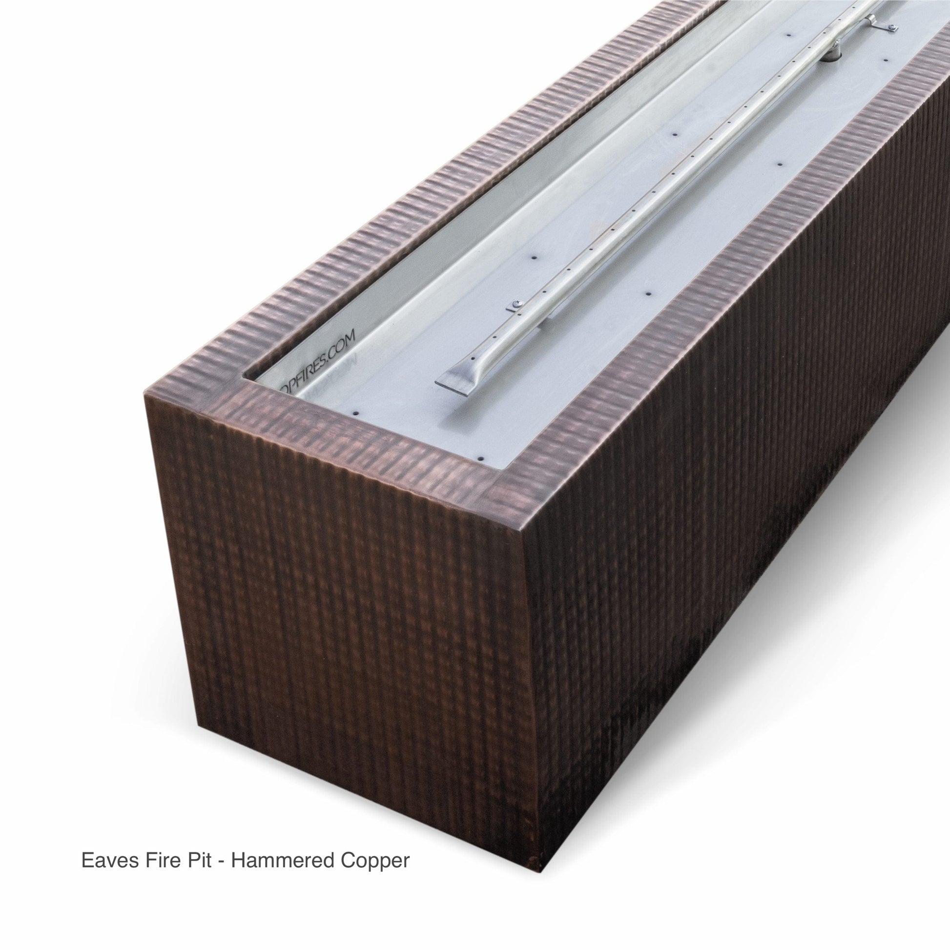 The Outdoor Plus Fire Features The Outdoor Plus 48", 60", 72" Rectangular Eaves Fire Pit - Metal Collection / OPT-LBTCPRxx, OPT-LBTCSxx, OPT-LBTSSxx, OPT-LBTPCxx