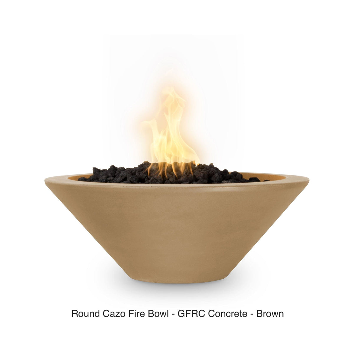 The Outdoor Plus Fire Features The Outdoor Plus Cazo GFRC Concrete Round Fire Bowl / OPT-(xx)RFO