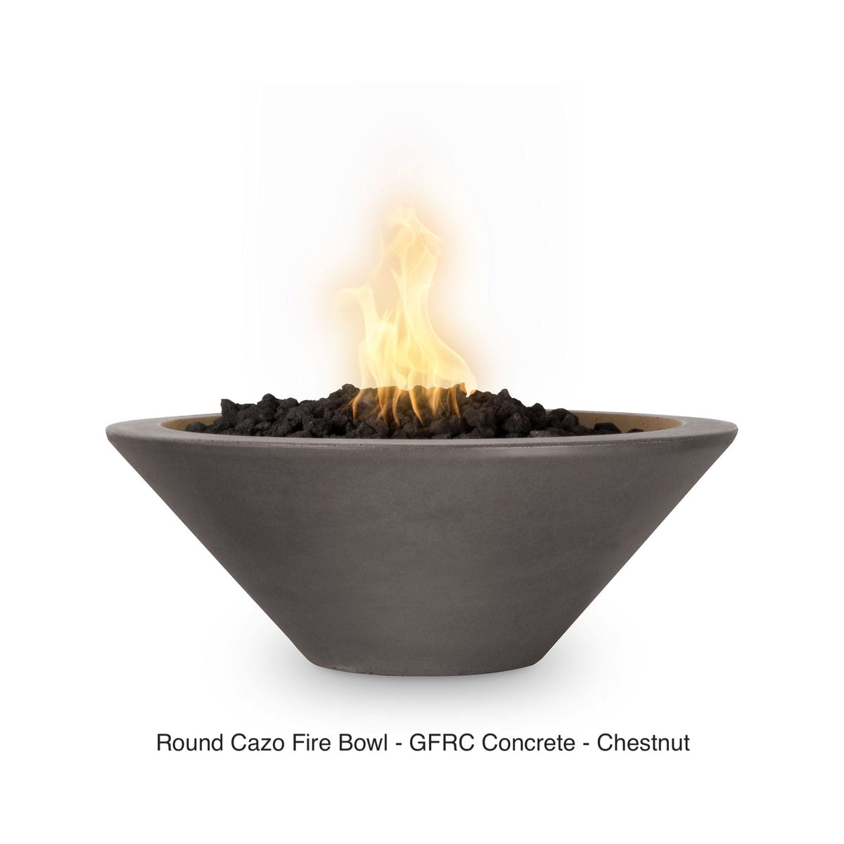 The Outdoor Plus Fire Features The Outdoor Plus Cazo GFRC Concrete Round Fire Bowl / OPT-(xx)RFO