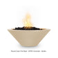 The Outdoor Plus Fire Features The Outdoor Plus Cazo GFRC Concrete Round Fire Bowl / OPT-(xx)RFO