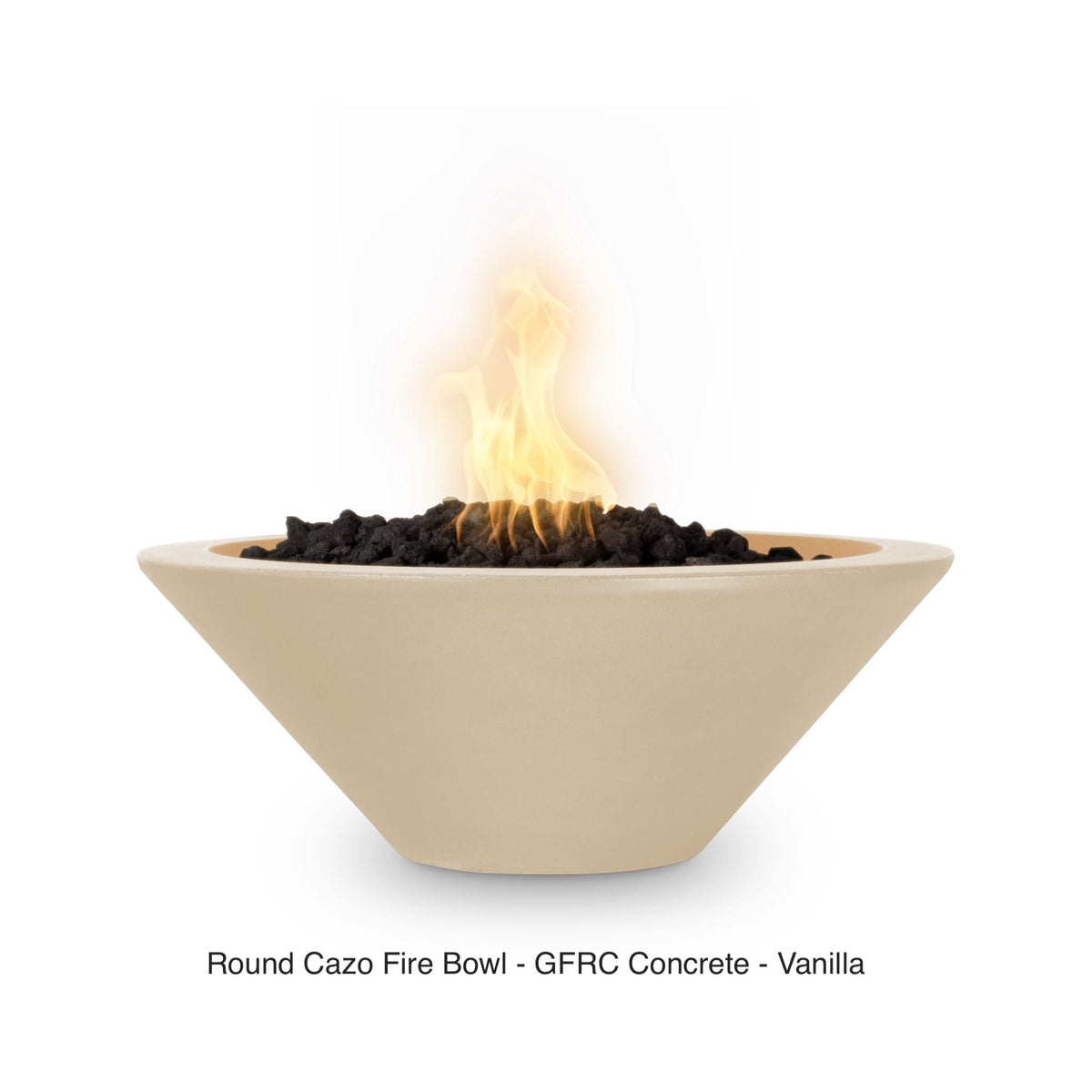 The Outdoor Plus Fire Features The Outdoor Plus Cazo GFRC Concrete Round Fire Bowl / OPT-(xx)RFO