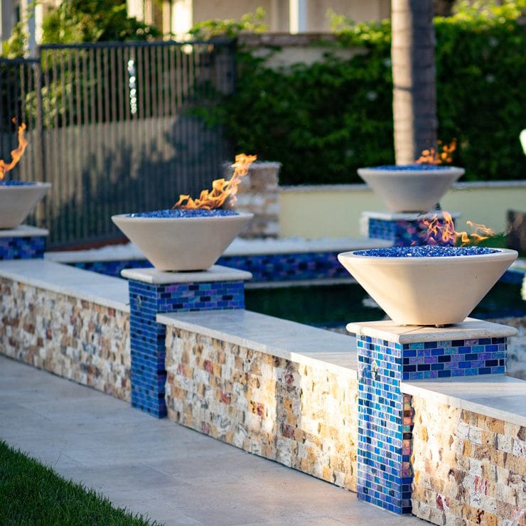 The Outdoor Plus Fire Features The Outdoor Plus Cazo GFRC Concrete Round Fire Bowl / OPT-(xx)RFO