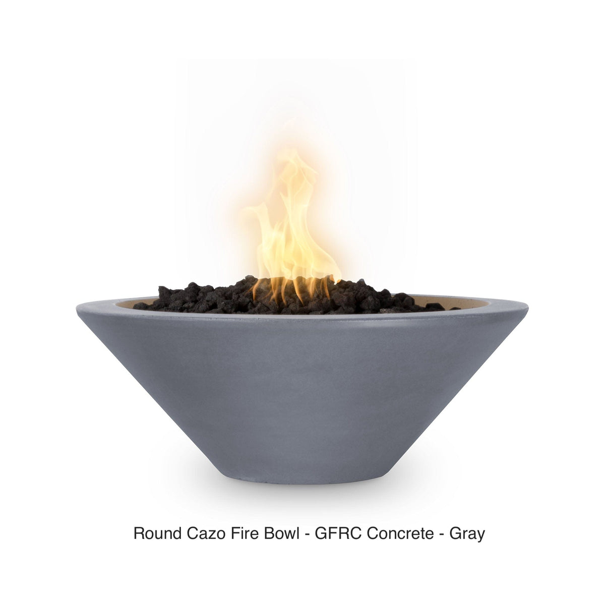 The Outdoor Plus Fire Features The Outdoor Plus Cazo GFRC Concrete Round Fire Bowl / OPT-(xx)RFO