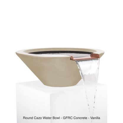 The Outdoor Plus Fire Features The Outdoor Plus Cazo GFRC Concrete Round Water Bowl / OPT-(xx)RWO