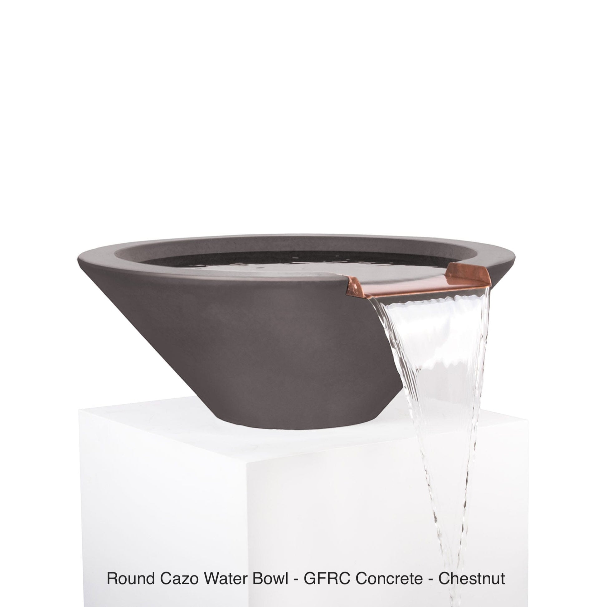 The Outdoor Plus Fire Features The Outdoor Plus Cazo GFRC Concrete Round Water Bowl / OPT-(xx)RWO