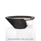 The Outdoor Plus Fire Features The Outdoor Plus Cazo GFRC Concrete Round Water Bowl / OPT-(xx)RWO