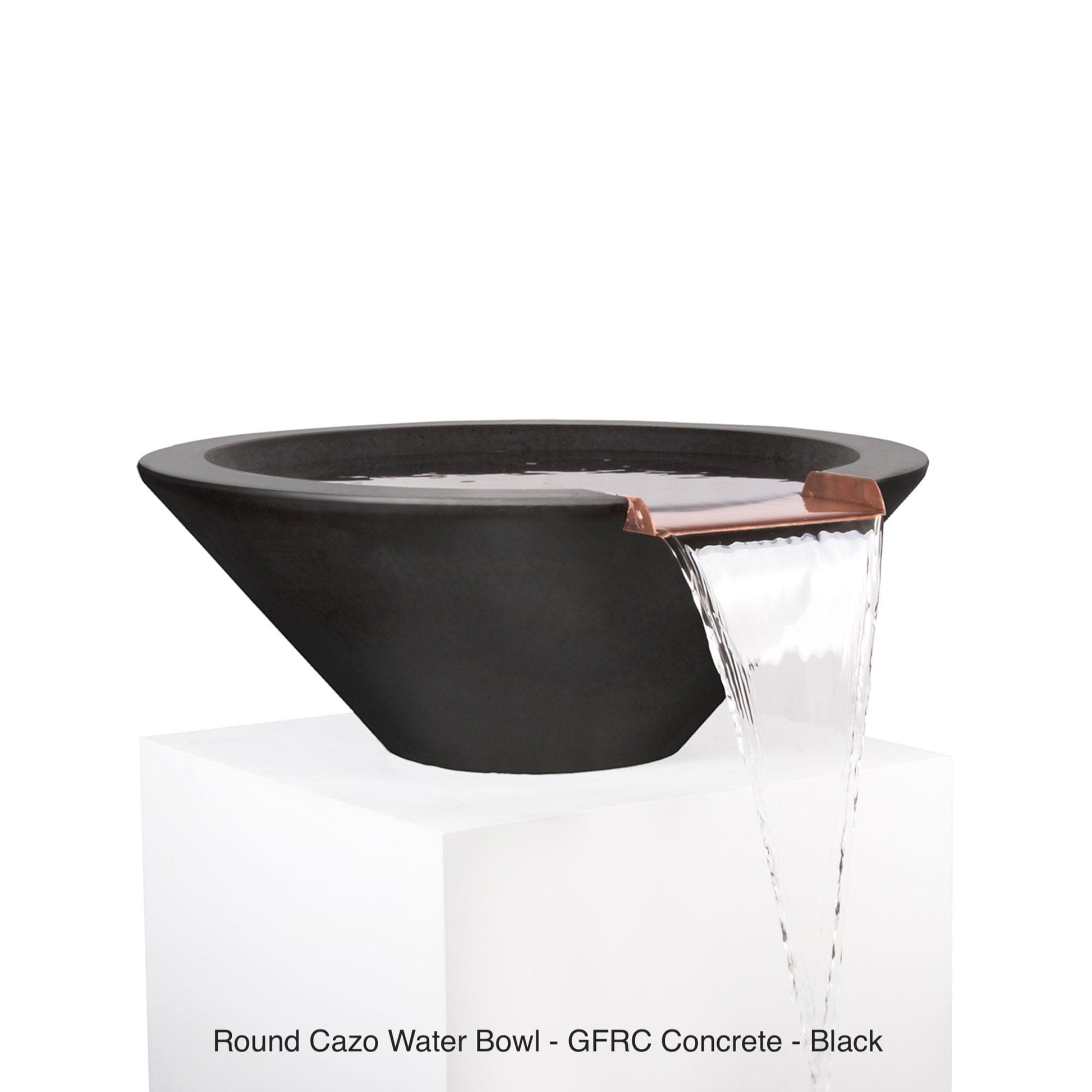The Outdoor Plus Fire Features The Outdoor Plus Cazo GFRC Concrete Round Water Bowl / OPT-(xx)RWO