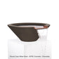 The Outdoor Plus Fire Features The Outdoor Plus Cazo GFRC Concrete Round Water Bowl / OPT-(xx)RWO