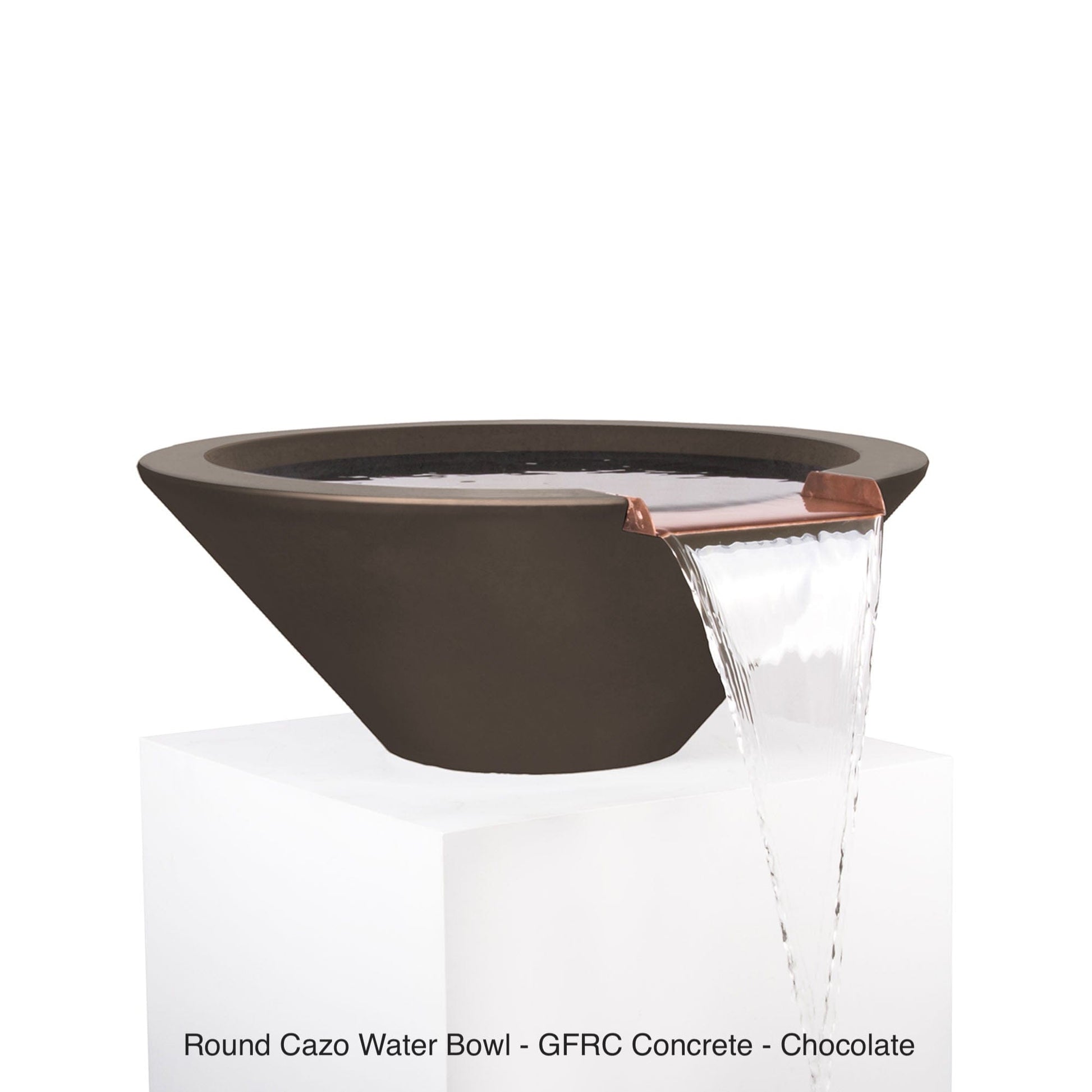 The Outdoor Plus Fire Features The Outdoor Plus Cazo GFRC Concrete Round Water Bowl / OPT-(xx)RWO