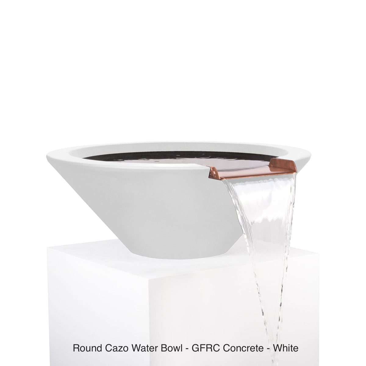 The Outdoor Plus Fire Features The Outdoor Plus Cazo GFRC Concrete Round Water Bowl / OPT-(xx)RWO