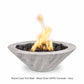 The Outdoor Plus Fire Features The Outdoor Plus Cazo GFRC Wood Grain Concrete Round Fire Bowl / OPT-(xx)RWGFO