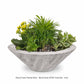 The Outdoor Plus Fire Features 24" / Ivory (-IVY) The Outdoor Plus Cazo GFRC Wood Grain Concrete Round Planter Bowl / OPT-(xx)RWGPO