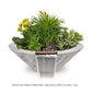 The Outdoor Plus Fire Features 24" / Ivory (-IVY) The Outdoor Plus Cazo GFRC Wood Grain Concrete Round Planter & Water Bowl / OPT-(xx)RWGPW