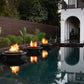 The Outdoor Plus Fire Features The Outdoor Plus Cazo Hammered Copper 360° Spill Round Fire and Water Bowl / OPT-(xx)FW360