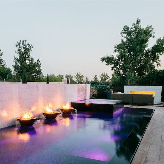 The Outdoor Plus Fire Features The Outdoor Plus Cazo Hammered Copper 4 Way Spill Round Fire and Water Bowl / OPT-4W(xx)