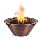 The Outdoor Plus Fire Features The Outdoor Plus Cazo Hammered Copper Round Fire Bowl / OPT-101-24NWF, OPT-102-30NWF, OPT-102-36NWF