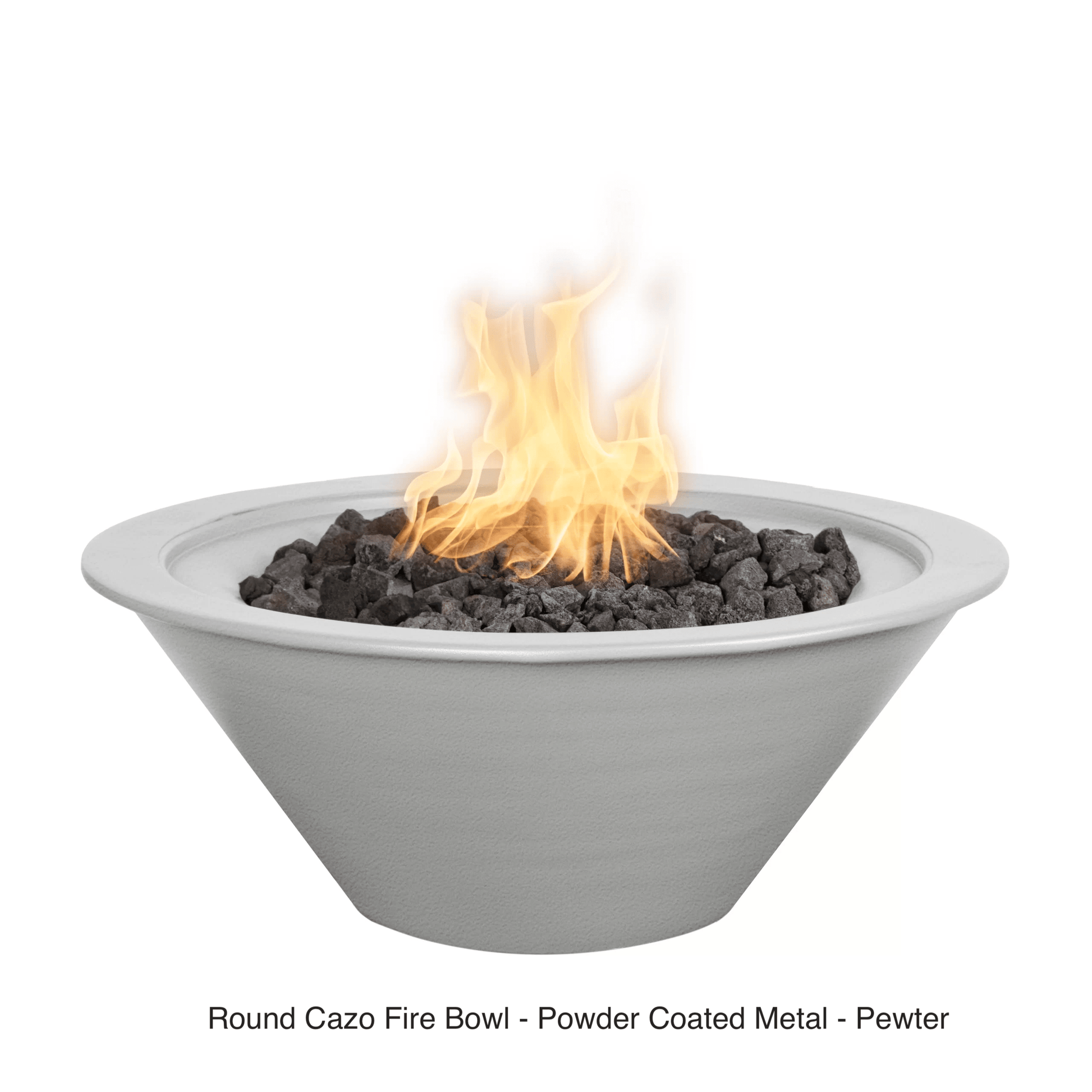 The Outdoor Plus Fire Features The Outdoor Plus Cazo Powder Coated Steel Round Fire Bowl / OPT-R(xx)PCFO