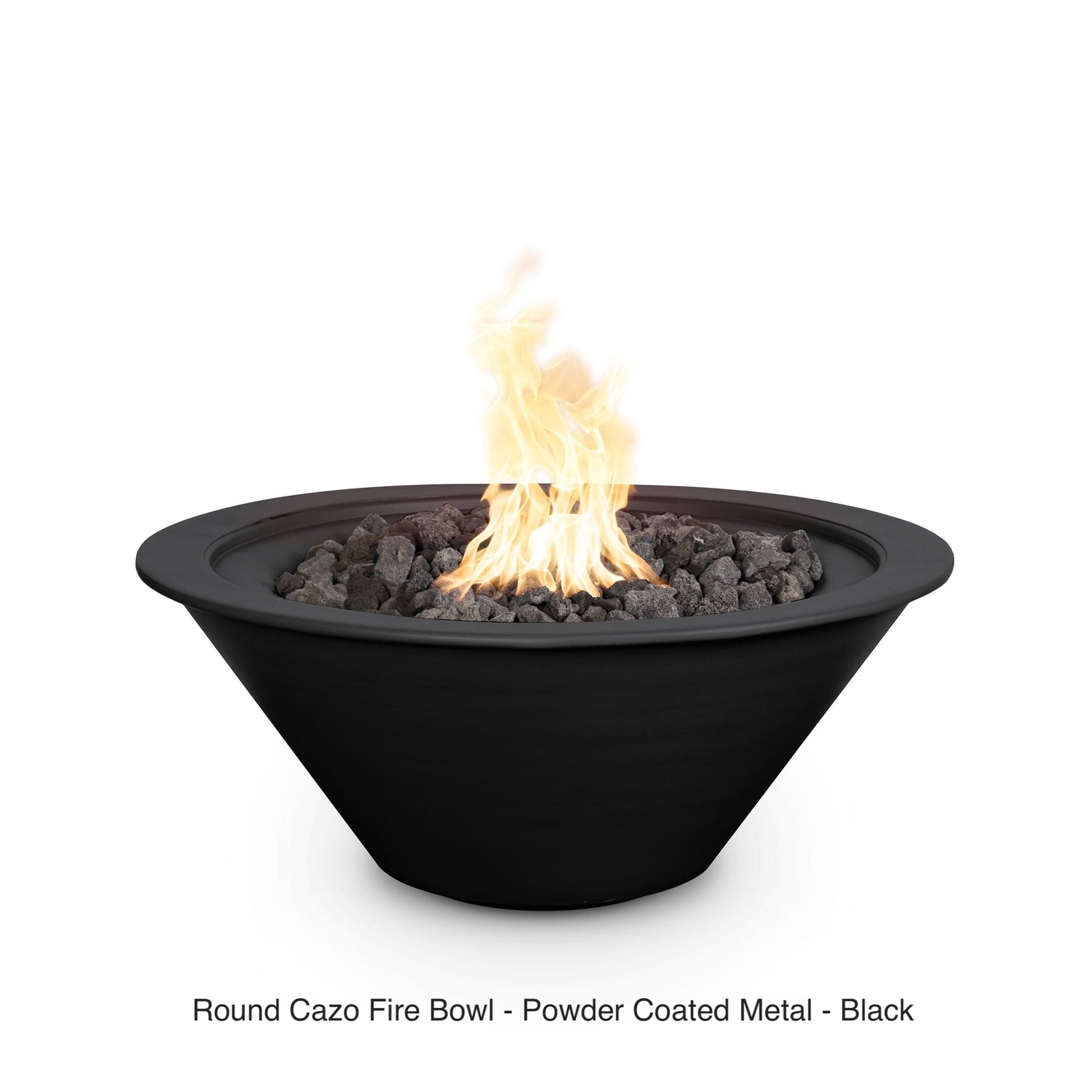 The Outdoor Plus Fire Features The Outdoor Plus Cazo Powder Coated Steel Round Fire Bowl / OPT-R(xx)PCFO