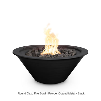 The Outdoor Plus Fire Features The Outdoor Plus Cazo Powder Coated Steel Round Fire Bowl / OPT-R(xx)PCFO